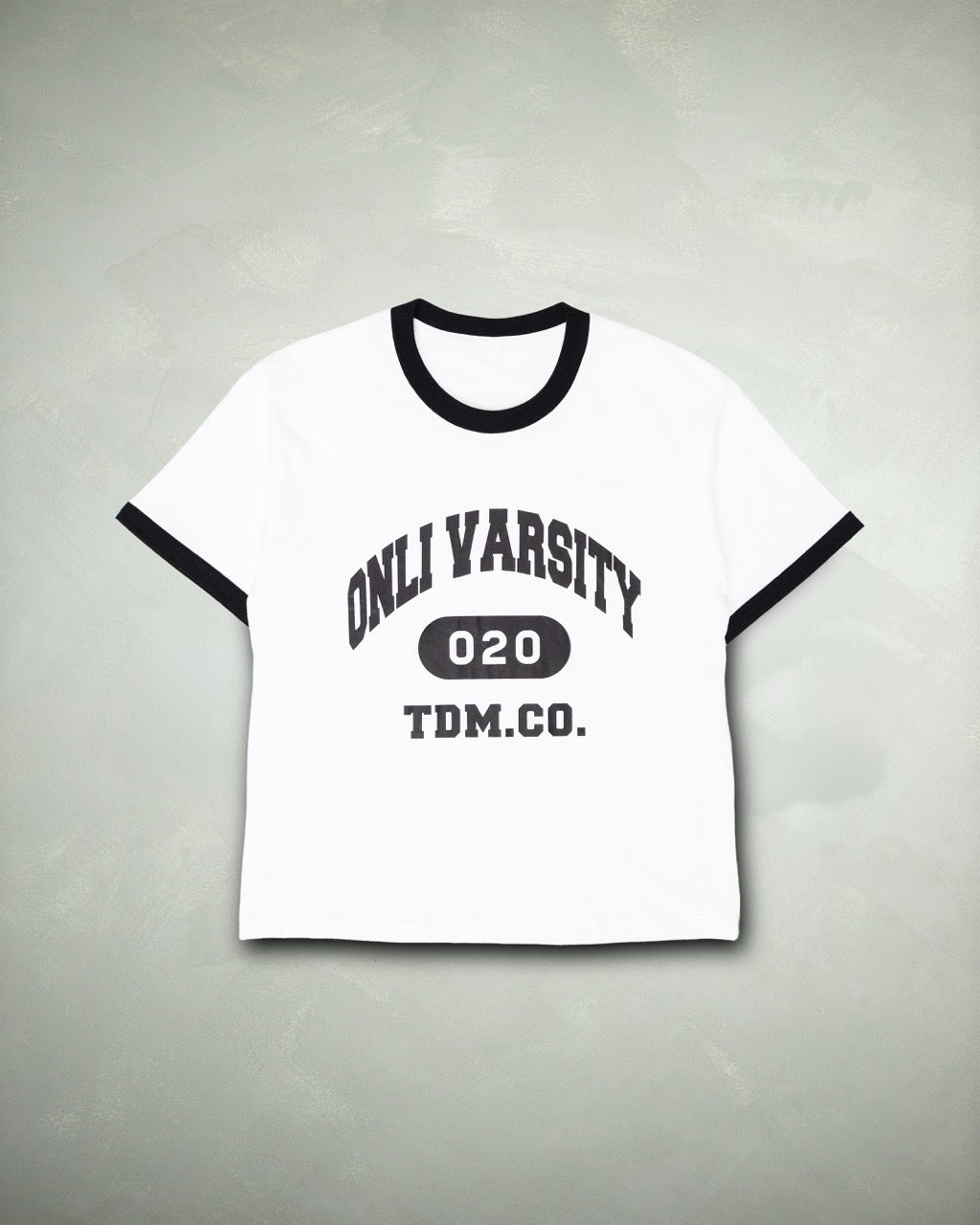 Onli Varsity Ringer Tee - makkuro