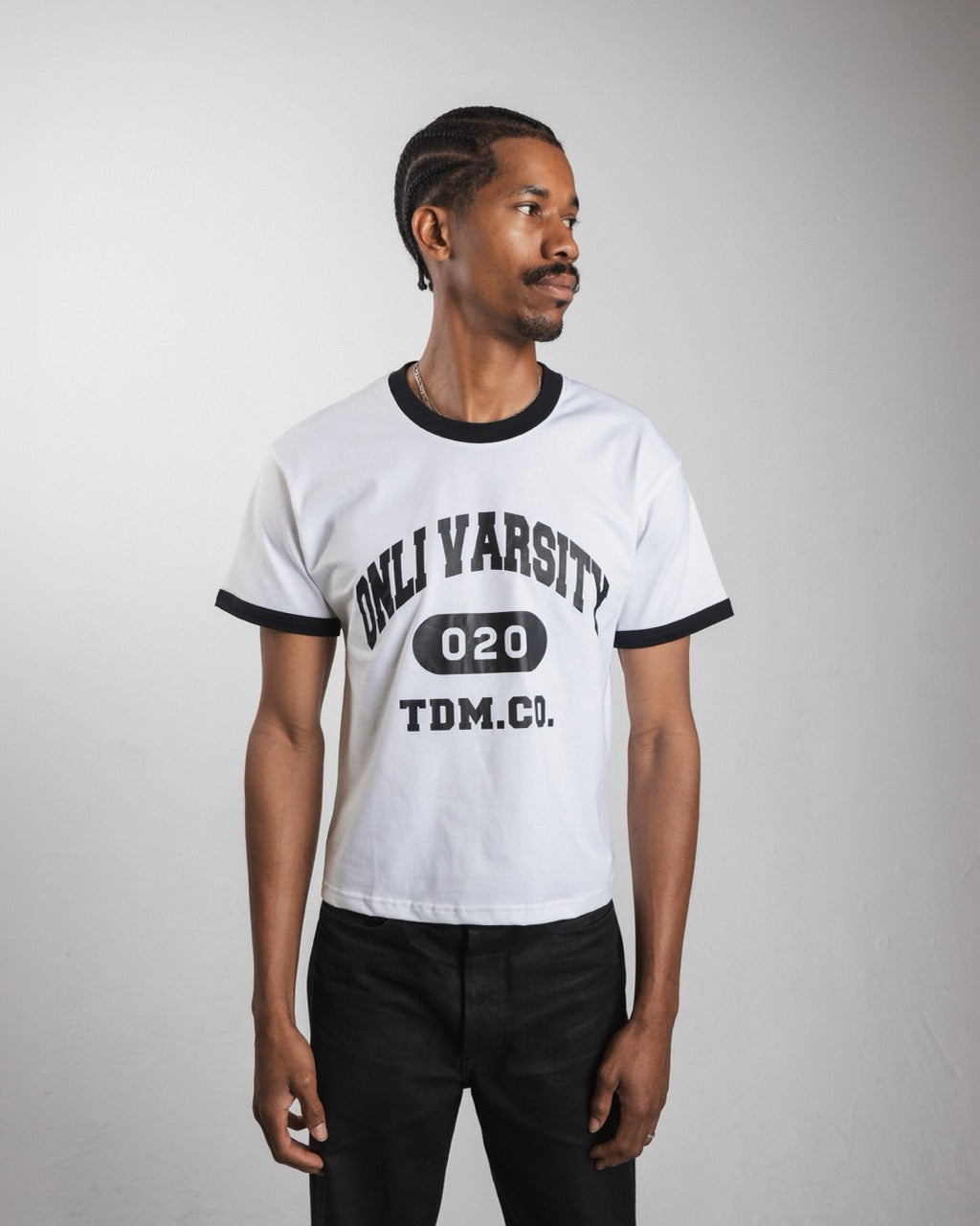 Onli Varsity Ringer Tee - makkuro