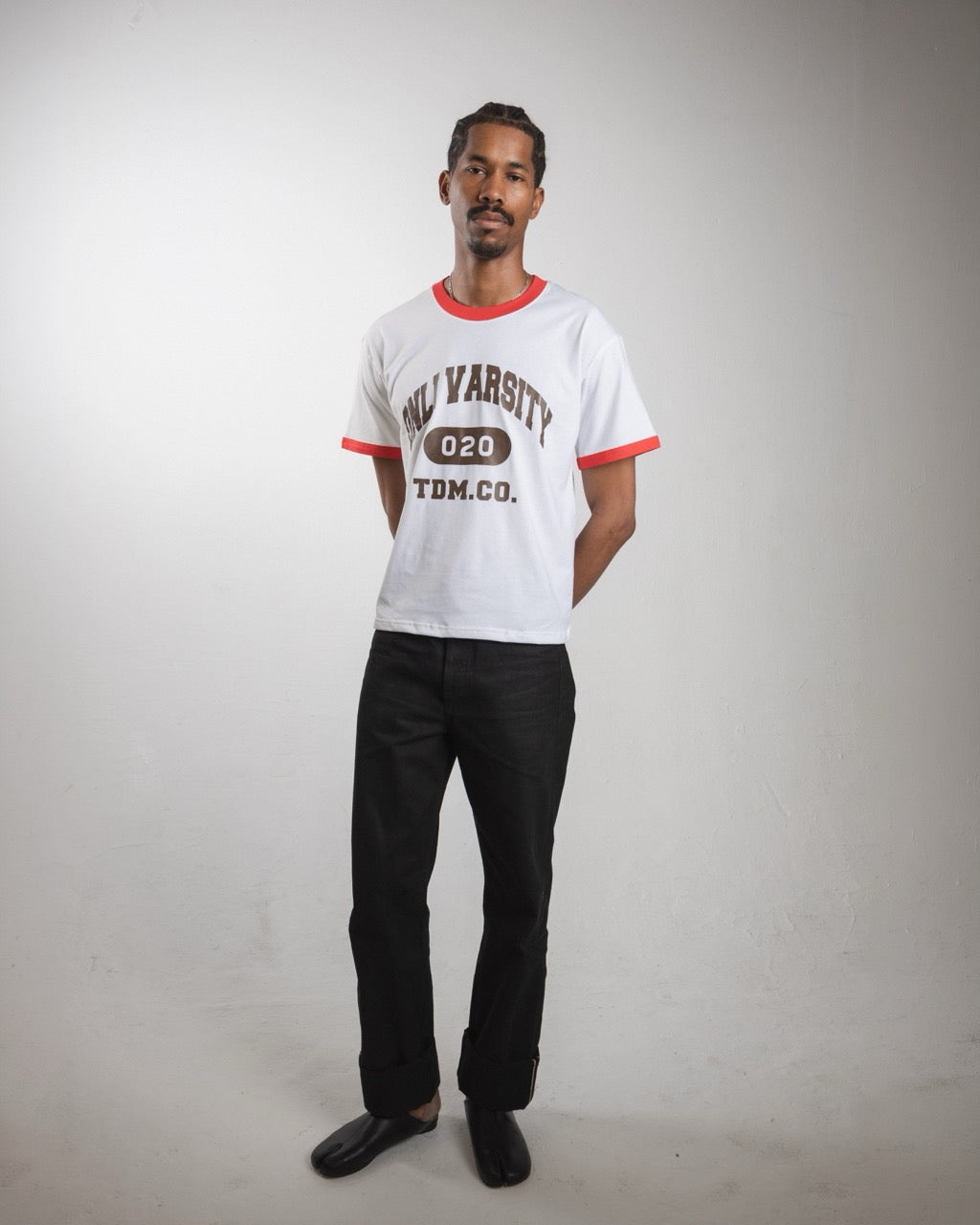 Onli Varsity Ringer Tee - rubii reddo