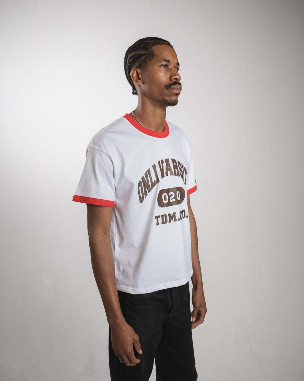 Onli Varsity Ringer Tee - rubii reddo