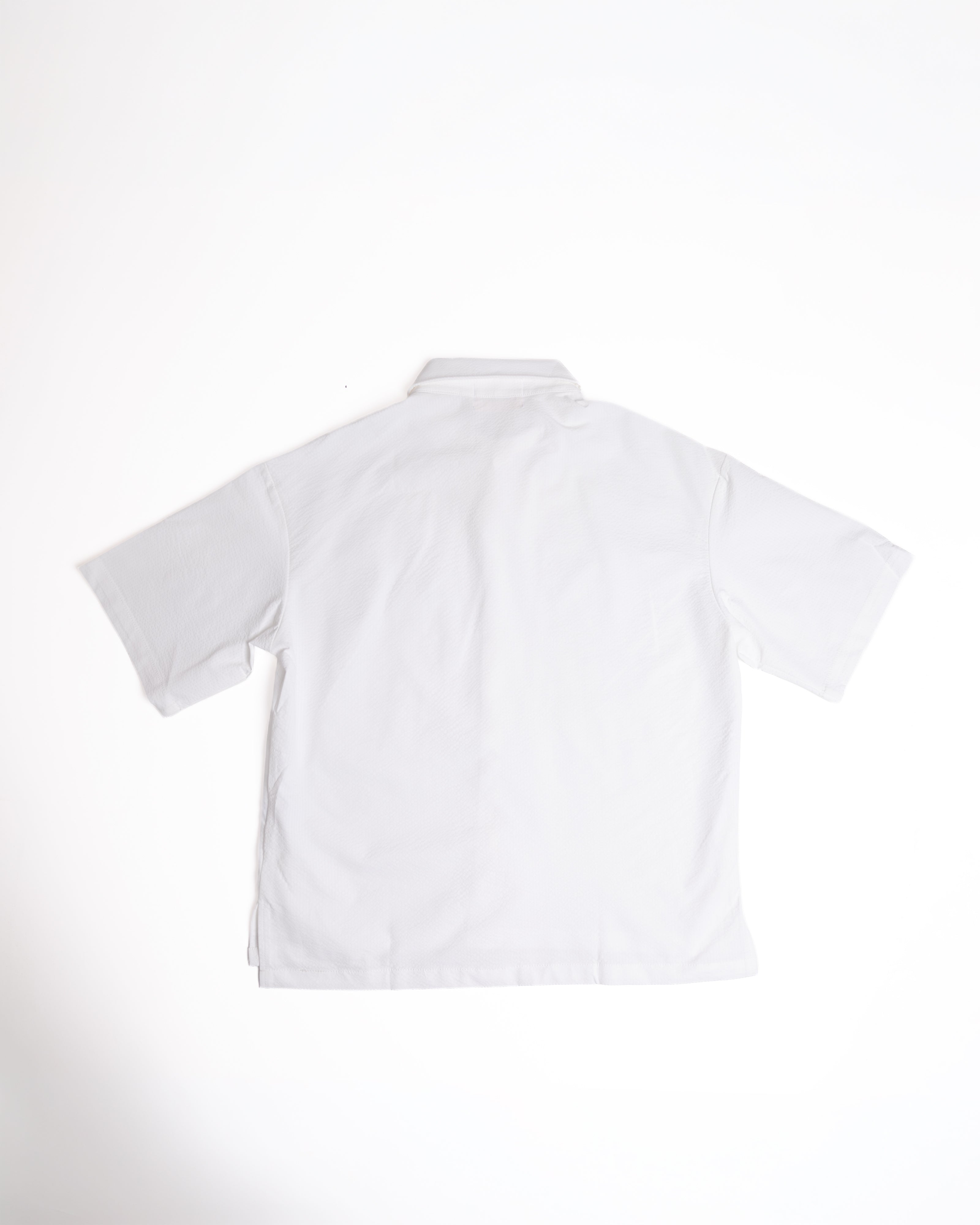 Onli Seersucker Button-Up - Blanc