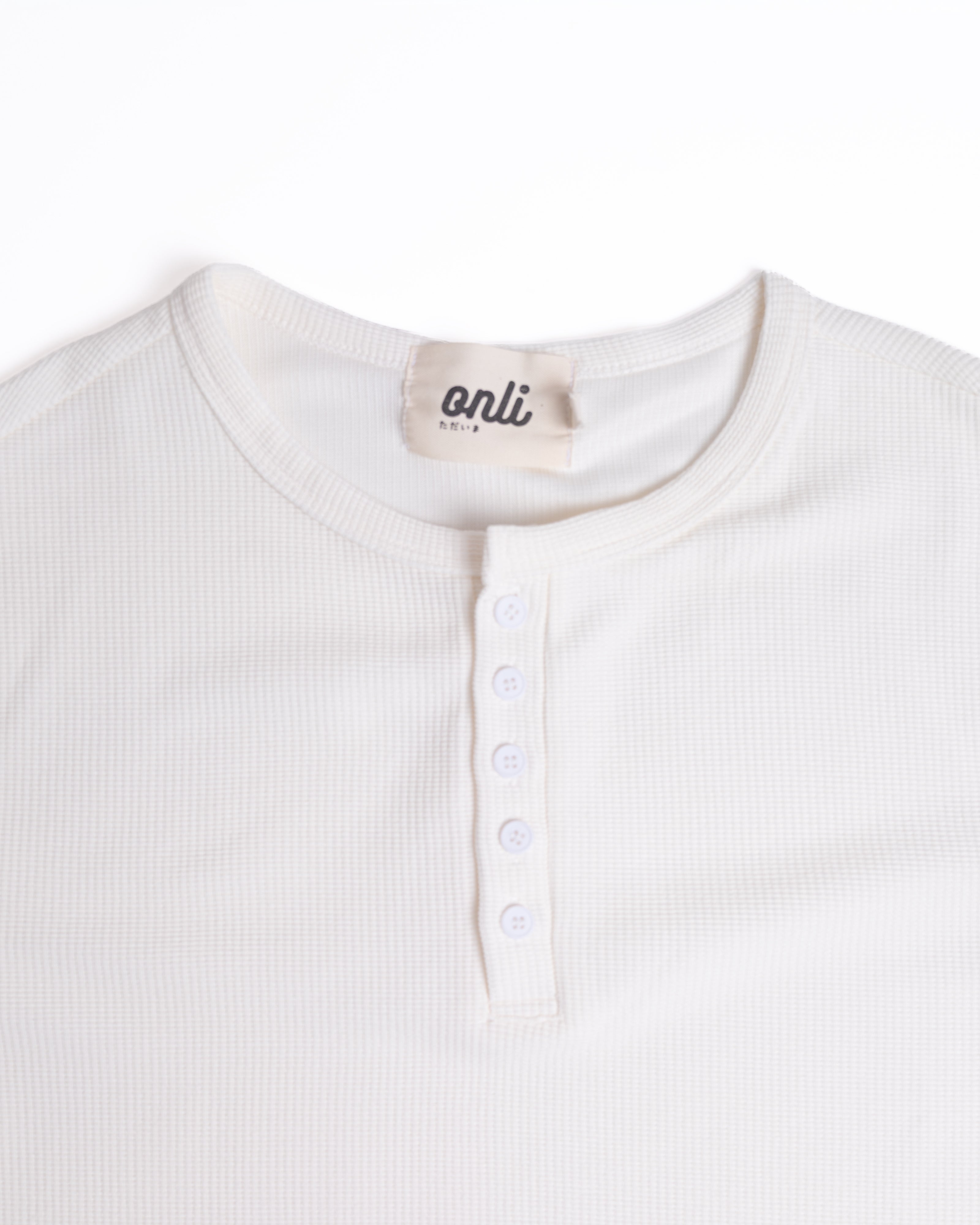 Onli Ribbed Thermal - Blanc